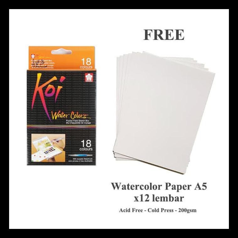 

PROMO SAKURA KOI WATERCOLOR POCKET FIELD SKETCH BOX 18 PERALATAN MELUKIS TERMURAH PING LENGKAP