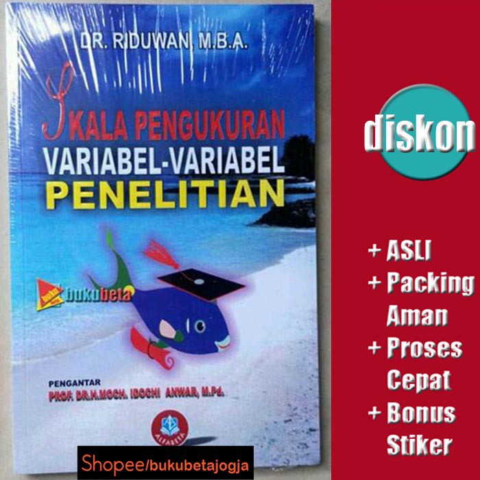 Jual Skala Pengukuran Variabel Variabel Penelitian Riduwan Shopee Indonesia