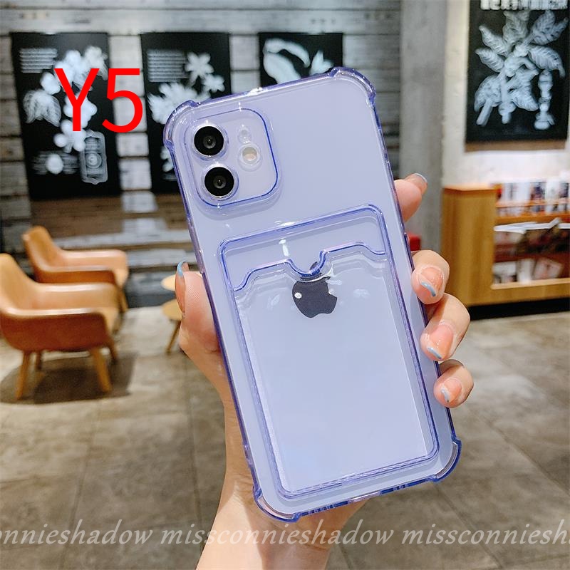 Casing Card Transparent Phone Case for Iphone 12 Pro 11Pro Max 6 6s 7 8 plus X Xr Xs Max SE 2020 Tpu Soft Case