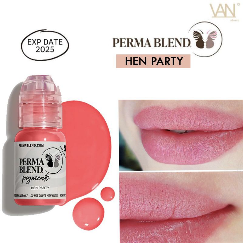 TINTA SULAM BIBIR PERMABLEND - HEN PARTY ORIGINAL MADE IN USA 15ml