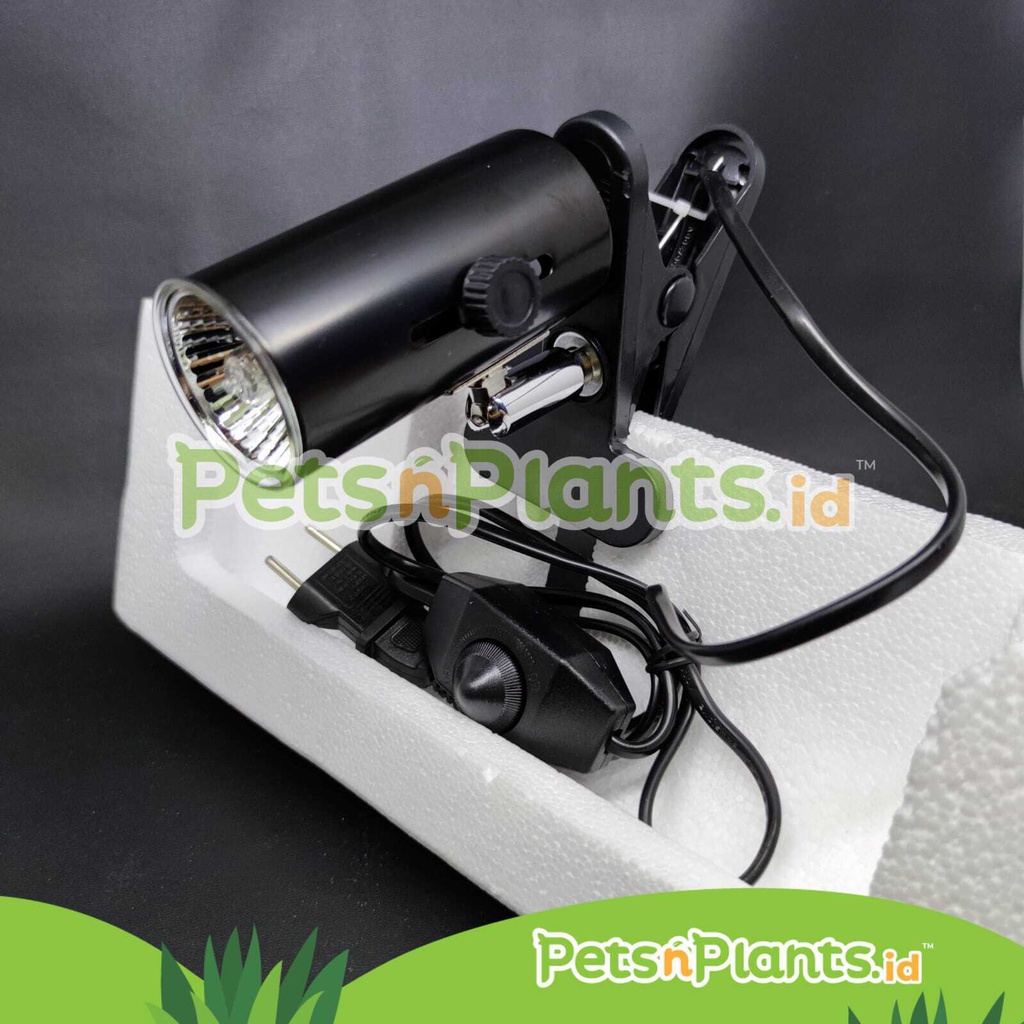 FITTING LAMPU JEPIT Penghangat Reptil Kura Kura Keramik UVA UVB Kabel Saklar