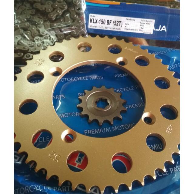 GEARSET GIRSET CHAIN KIT GEAR SET KAWASAKI KLX 150 BF KLX 150BF
