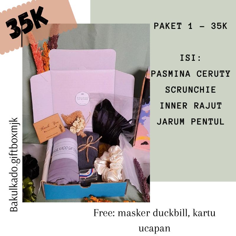 

[TERMURAH] PREMIUM GIFTBOX HIJAB / KADO KERUDUNG / HAMPERS HIJAB / BIRTHDAY GIFT