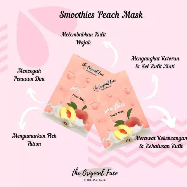 BEST!!! Masker Peach Persik untuk komedo / masker wajah / masker komedo by NURJANAH SALIM