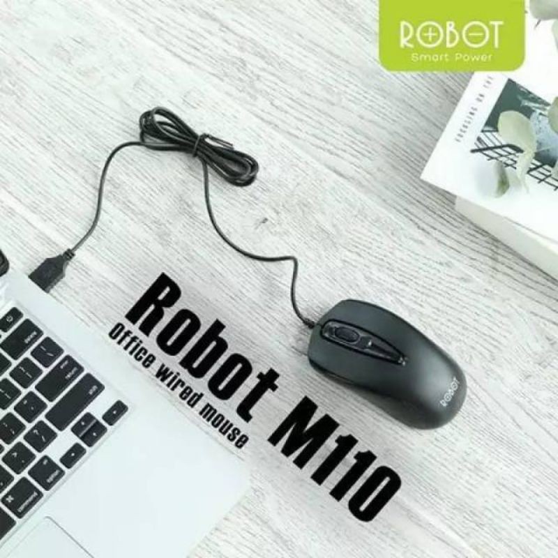 ROBOT Mouse M110 Laptop / PC Office Wired Optical / mouse komputer