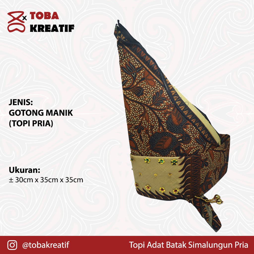 Jual Topi Adat Batak Simalungun Pria Gotong Manik Shopee Indonesia