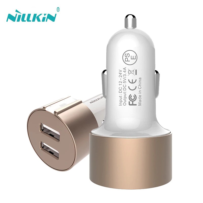 wireless charger Original Nillkin 5V 3.4A Dual 2 Port USB Car Charger for iphone 8 plus 7 6 for