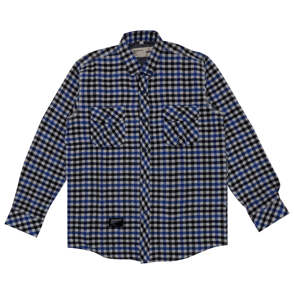 CRUSH EXP Kemeja Flanel KC00549 - BLUE