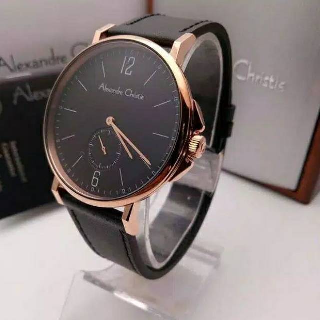 AC 8458 jam tangan Alexandre Christie pria ac8458 black original