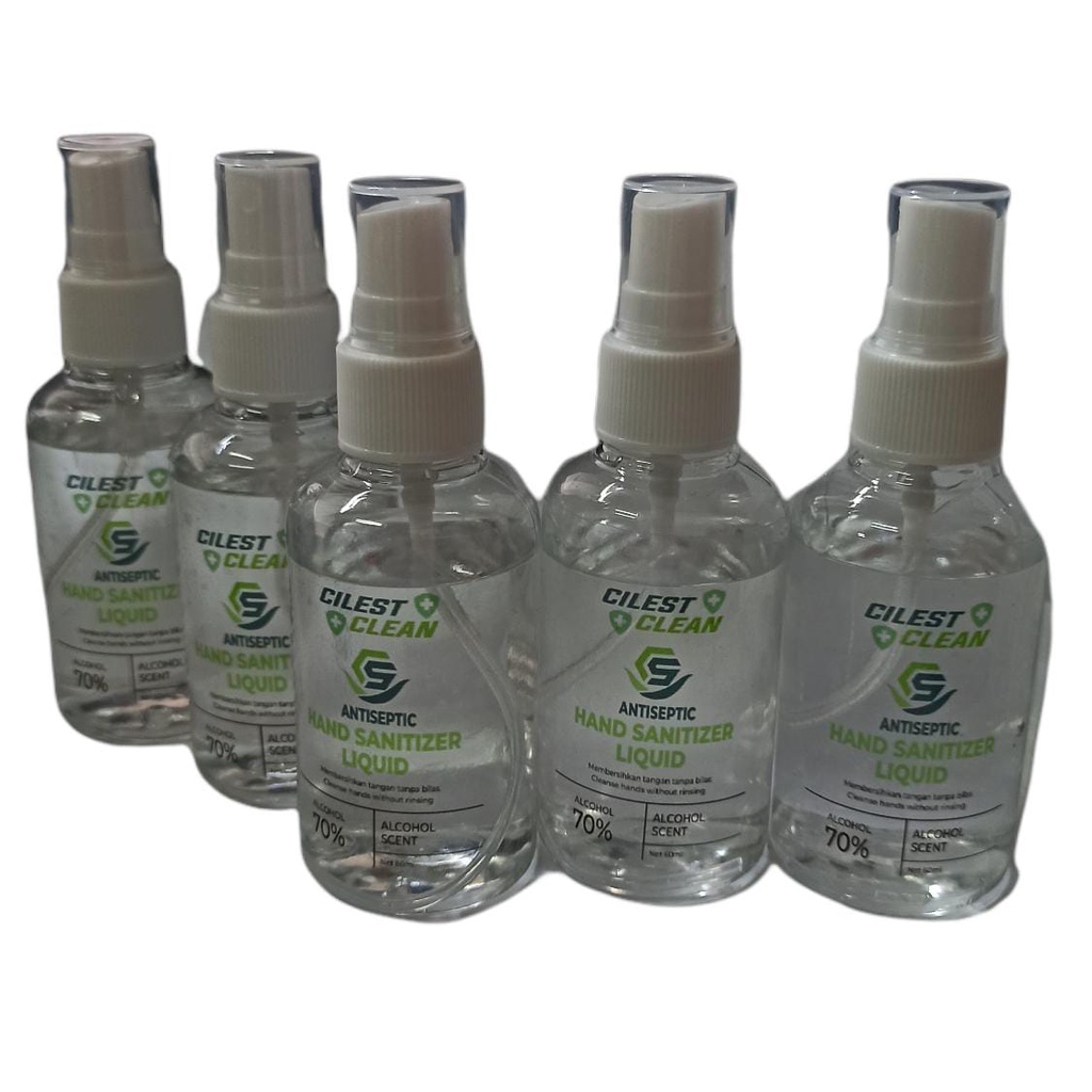 Hand Sanitizer Liquid 60 ml (Spray) plus Gantungan Silicone