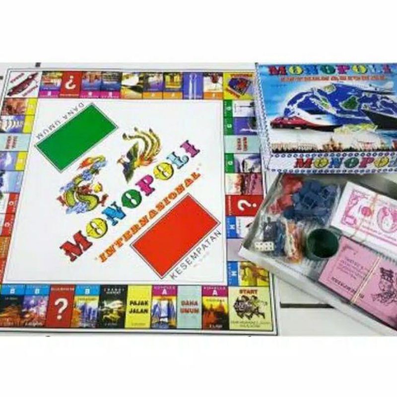 1pck mainan monopoli manca negara