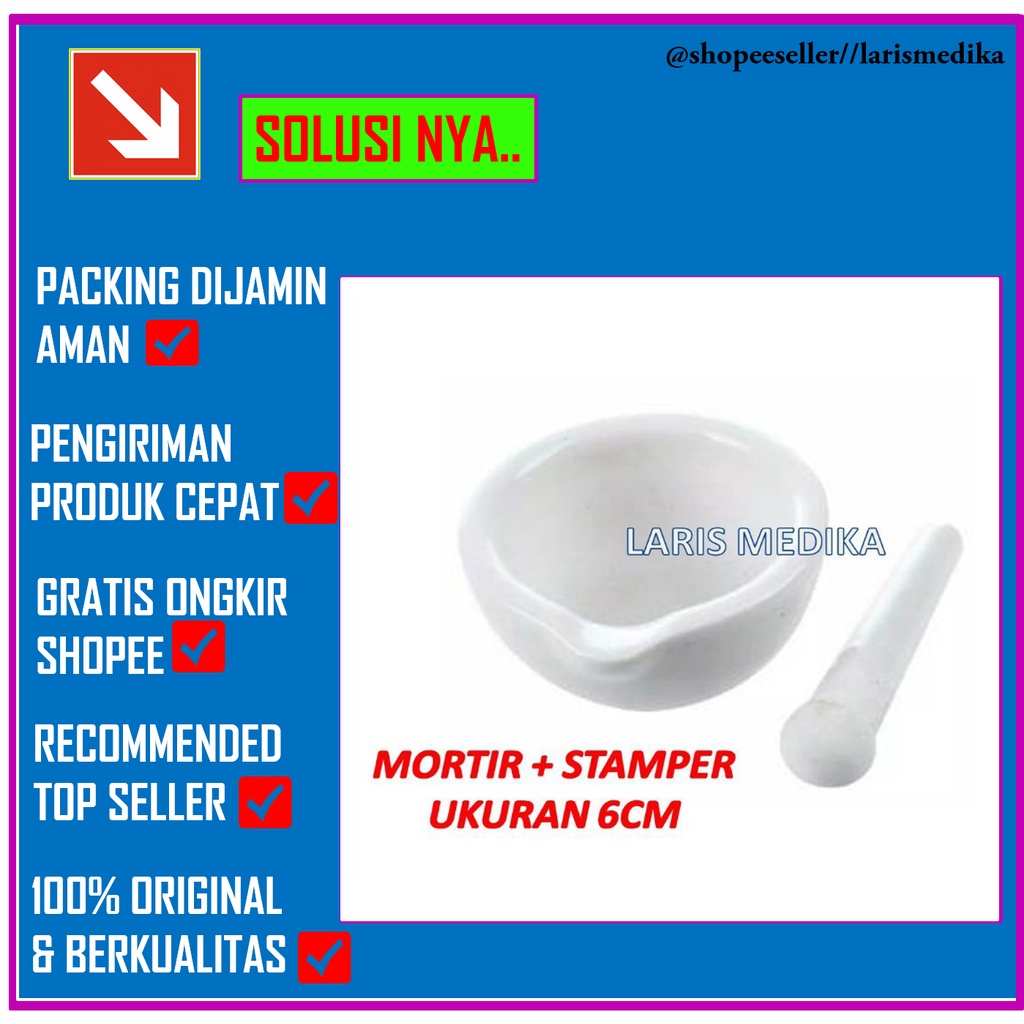 MORTIR + STAMPER 6CM MURAH / LUMPANG ALU / MORTAR ALU / MORTIR / STAMPER / ALAT PENGHALUS OBAT 6 CM / ULEKAN OBAT 6cm/Cobek Obat/Alat Penumbuk Obat|Mortar Pestle/Alat Penghancur Obat/Gerusan Obat