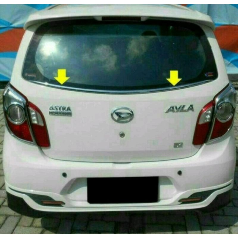 list alis kaca belakang mobil agya ayla
