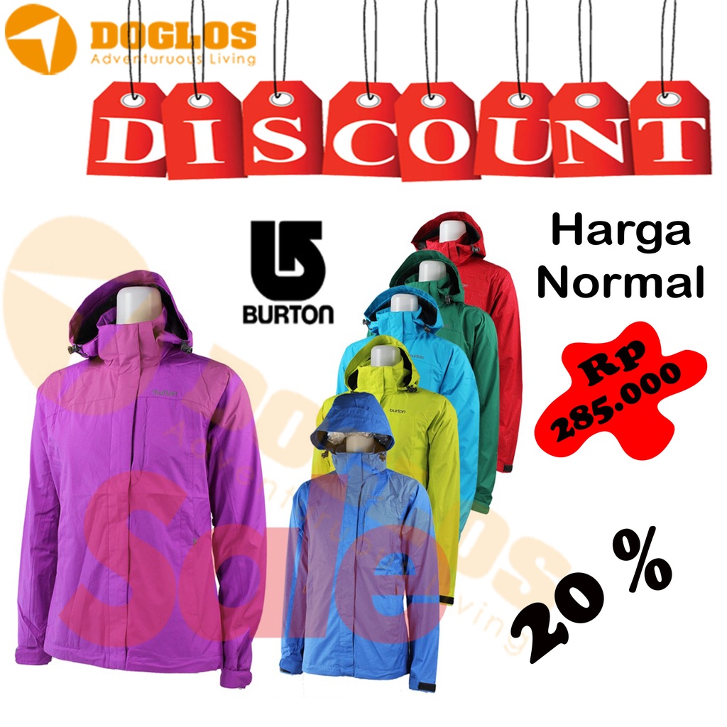 Jaket Burton Women Original jacket Ori Gunung Travel Cewek Waterproof