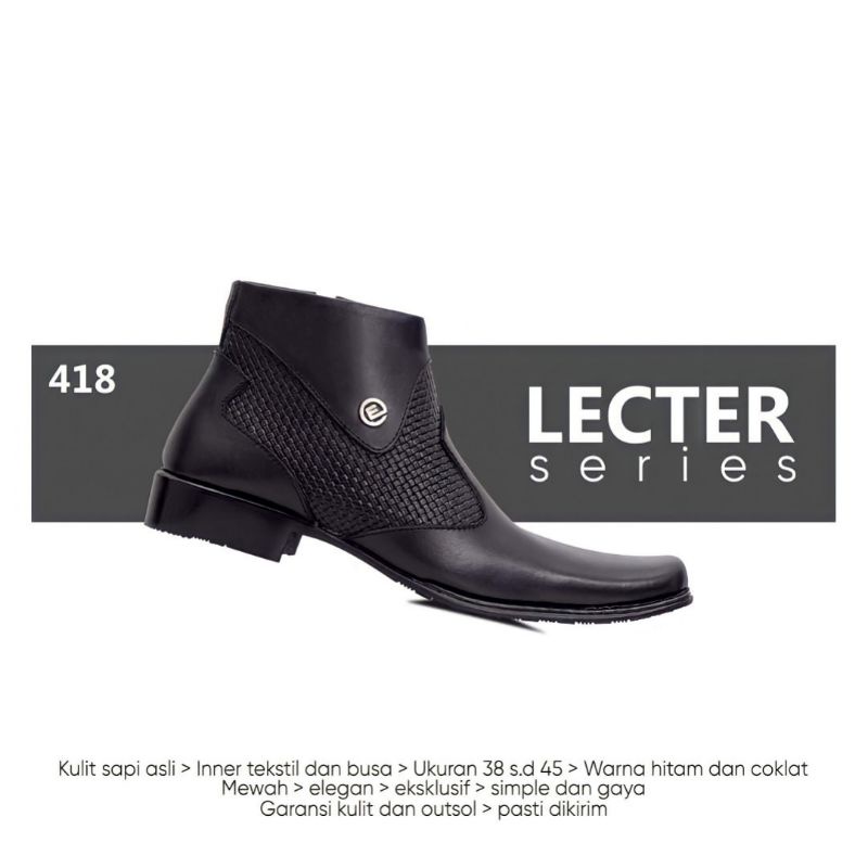 Sepatu Boots Pria Kulit Asli Resleting Berkualitas Sepatu Kulit Sapi Asli Garut Sepatu Pria