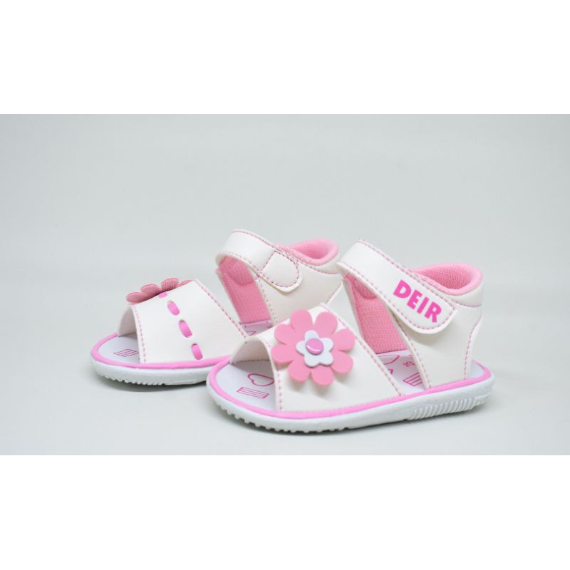 S02 Sepatu Sendal Anak Bayi Cewek / Perempuan Bunyi Cit Cit usia 1 2 3 Tahun Motif Bunga Murah Lucu