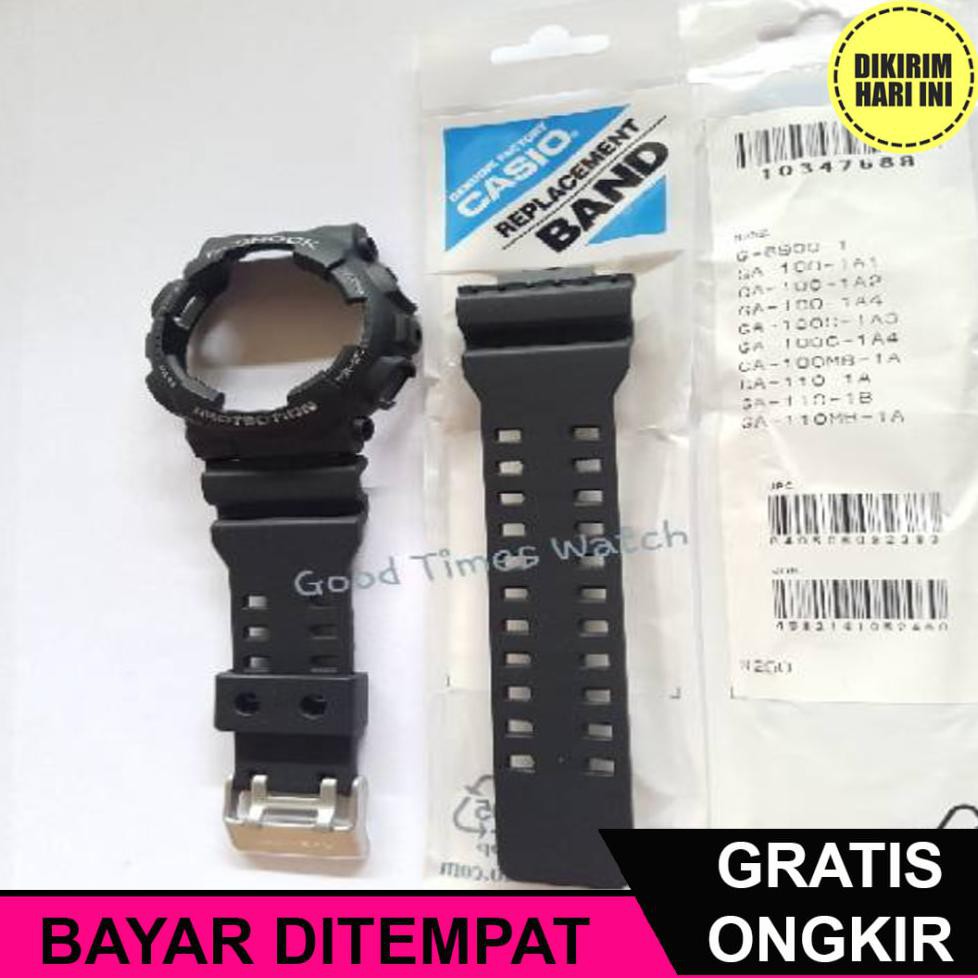 (BAYAR DITEMPAT) OE5601 PAKET STRAP BEZEL G-SHOCK GA-100 GA-110 CASIO ORIGINAL