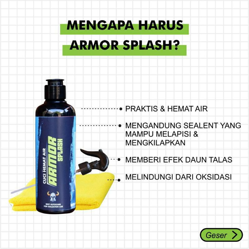 Premium Moormiles - Armor Splash Pengkilap Instant Pengkilap, Kaca, Mobil, Motor,