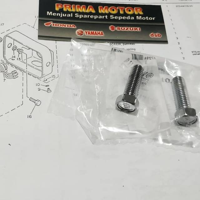 BAUT BATOK LAMPU DEPAN RX KING COBRA BAUT BATOK LAMPU RX KING ORI YMH