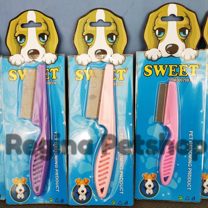 Sisir Anjing Sikat Mandi Hewan Sisir Kucing Sisir Kutu Anjing