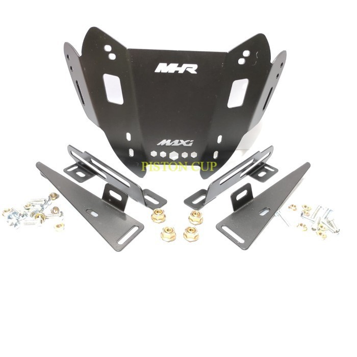 BRAKET BRACKET SERPO TAMENG ANGIN WINDSHIELD VISOR COVER ALL NEW NMAX 2020 MHR BAUT WALLNUT PNP