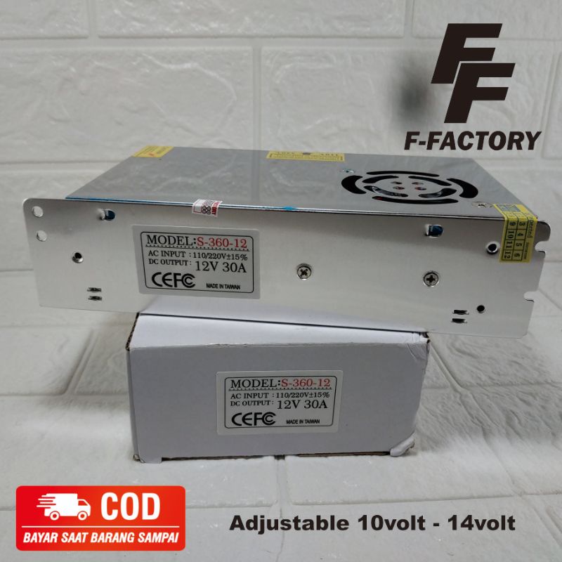 Power Supply Radio Komunikasi Rig 12V 30 Ampere Adjustable 12 Volt - 14 Volt