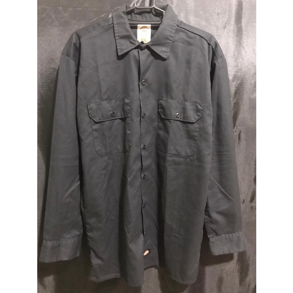 Kemeja/work shirt Dickies original size M warna hitam second