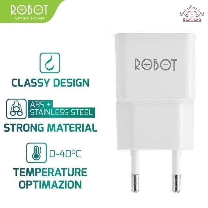 Kepala Adaptor Charger VIVAN ROBOT RT-K4 Mini Single USB Port Original by Vivan