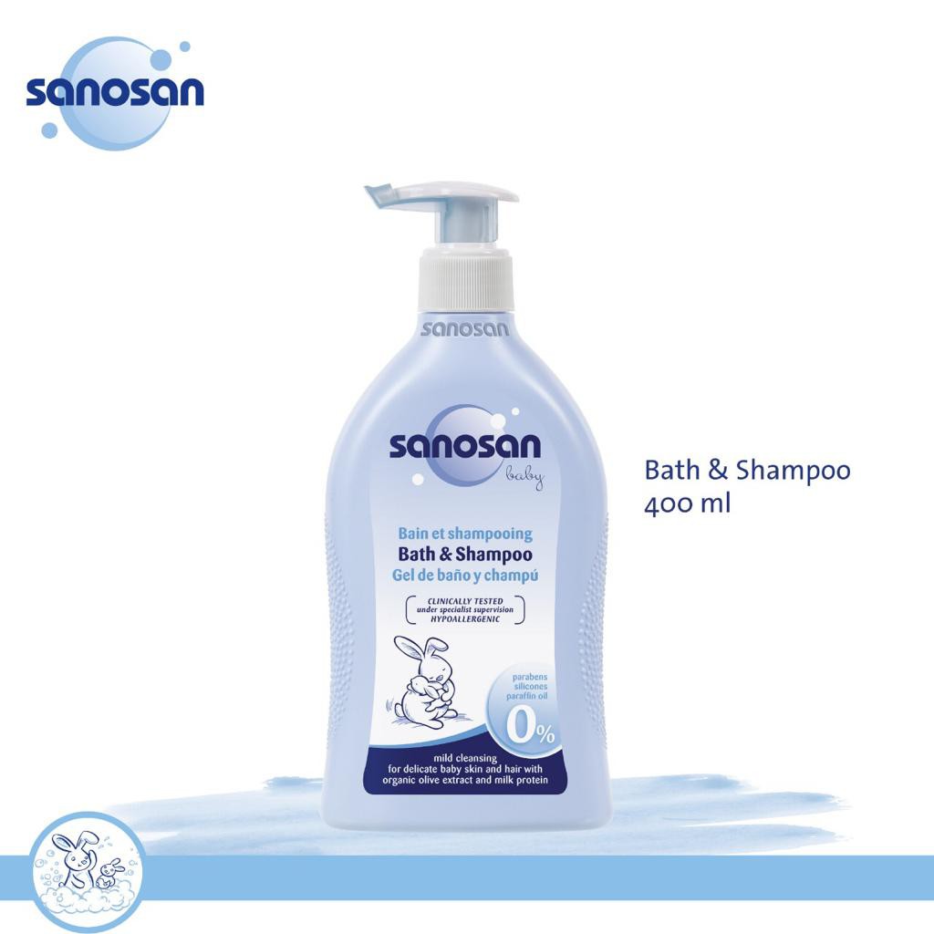 Sanosan Bath &amp; Shampoo / Sabun &amp; Shampo Bayi