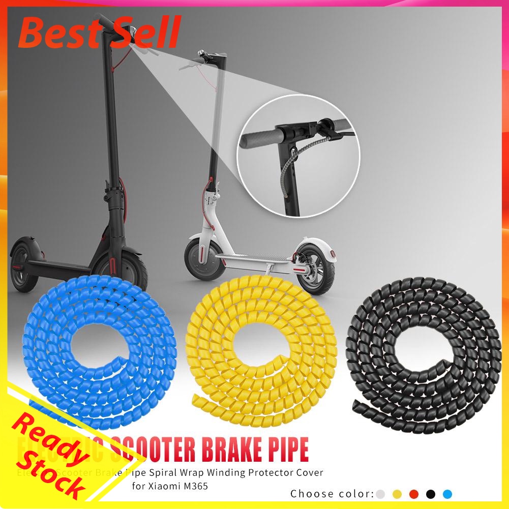 8mm 1m Electric Scooter Brake Pipe Spiral Wrap Winding Wire for Xiaomi M365