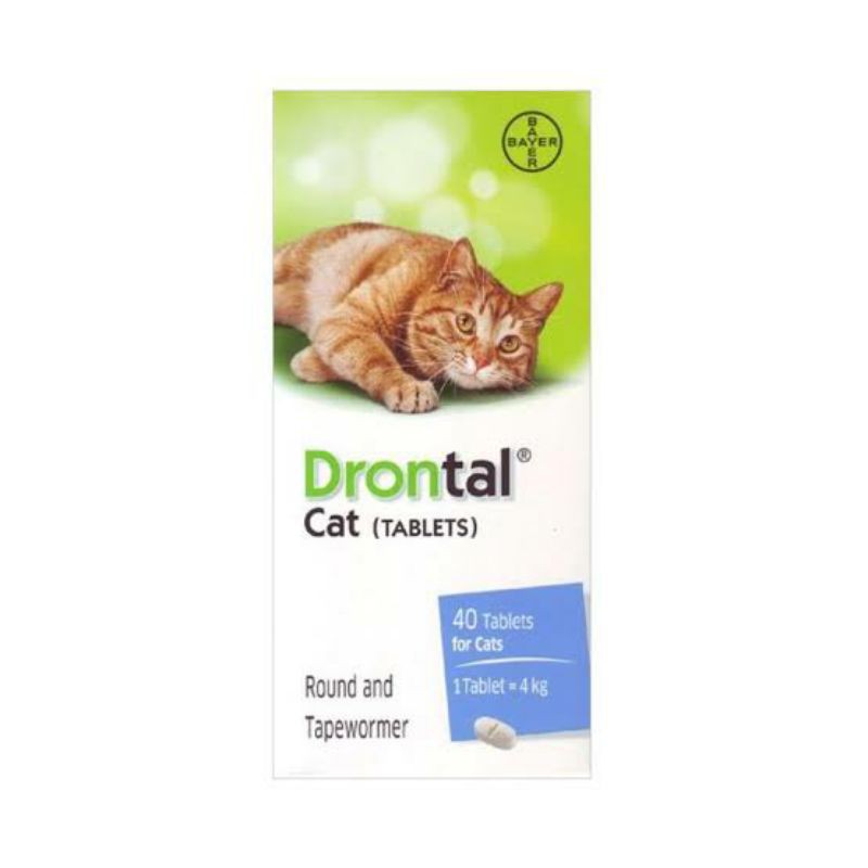Obat Cacing Kucing Drontal Cat Pil - Asli