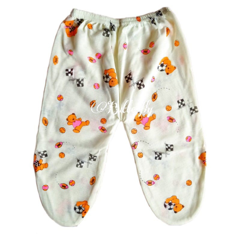 12 PCS Celana Panjang Bayi Tutup Motif