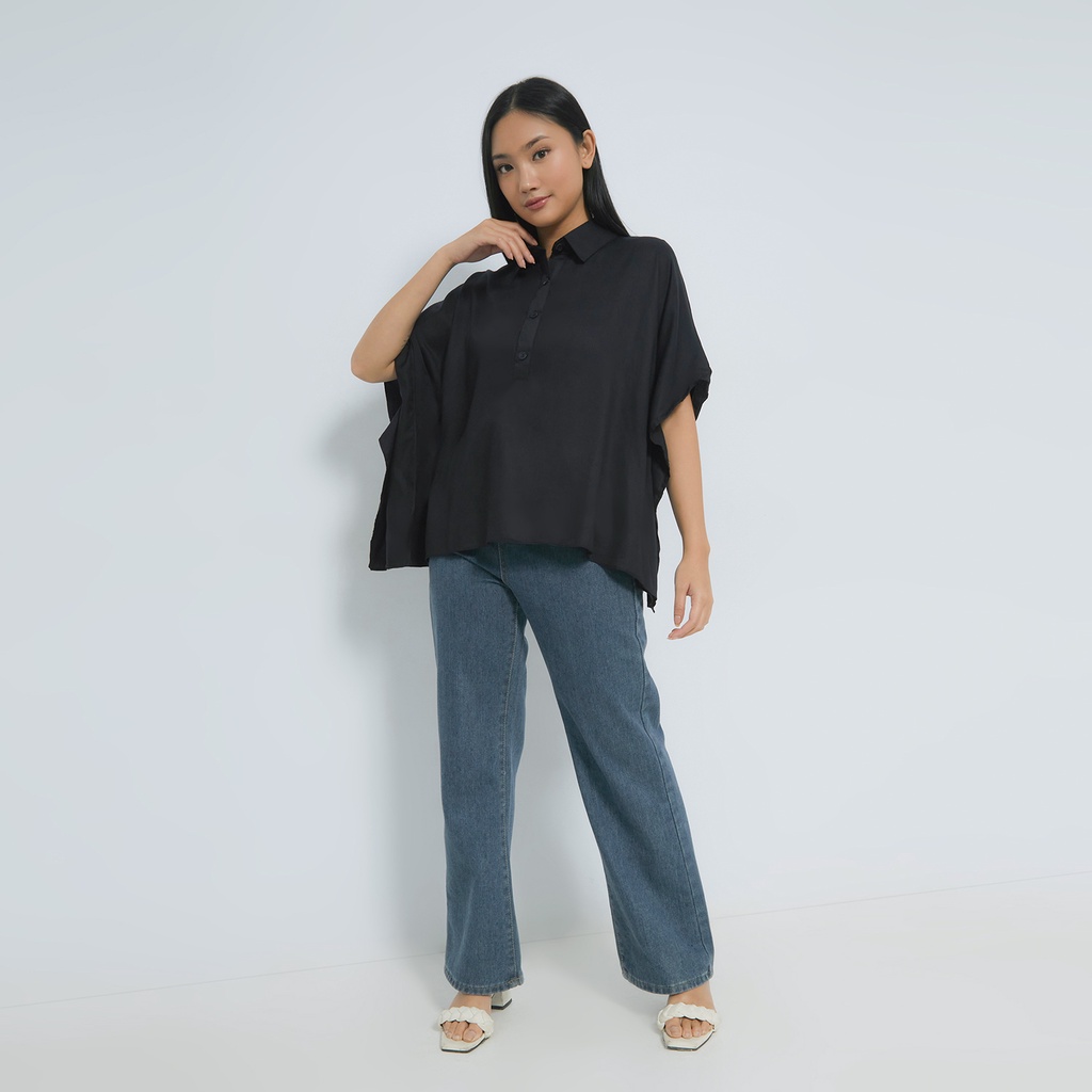 Sundays Attire - ALAIA BLOUSE / Atasan Wanita Berkerah Polo Batwing