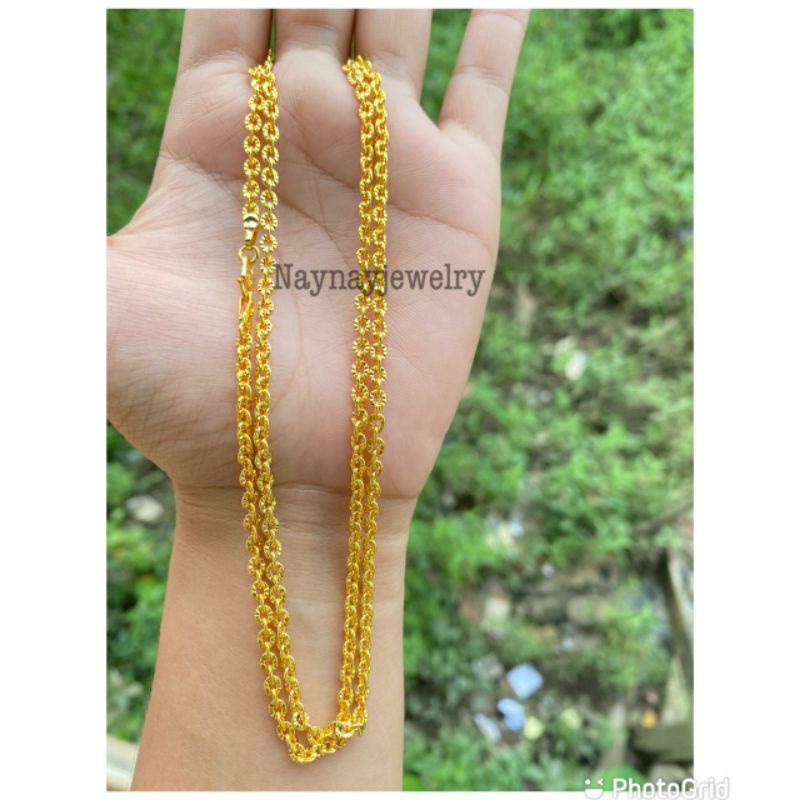 Kalung koin 91 warna 24k