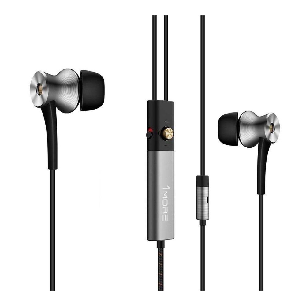 Jual 1More Earphone Dual Driver ANC 3.5mm dengan Mic - E1004 Replika 1:1 Limited