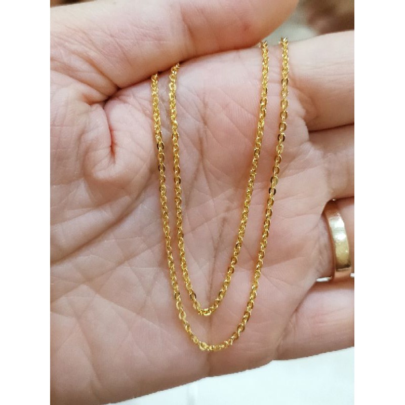 KALUNG ANAK NORI POLOS( PERAK 925 ) LAPIS EMAS 24K