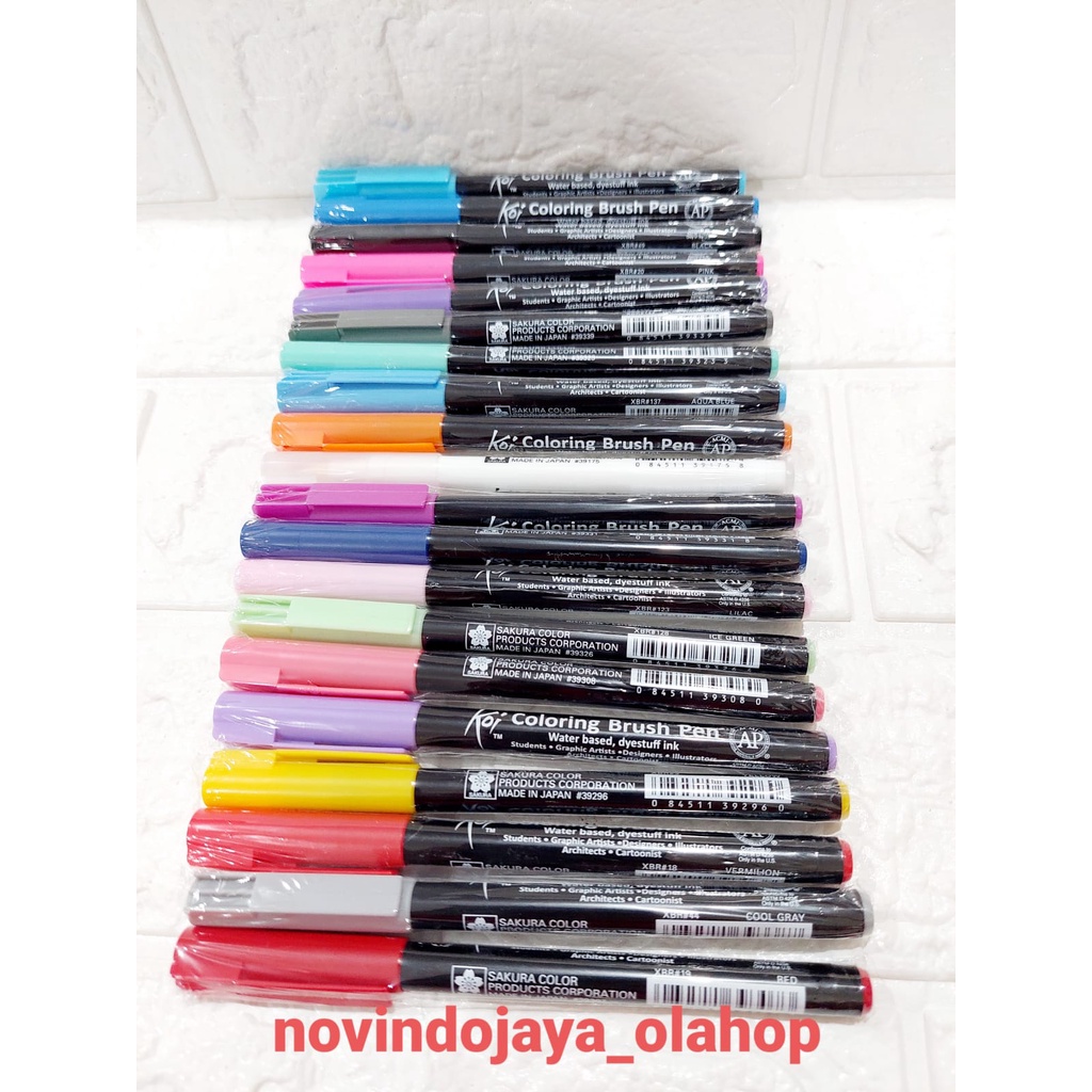 

SAKURA KOI COLORING BRUSH PEN / PENA KUAS WARNA TERMURAH
