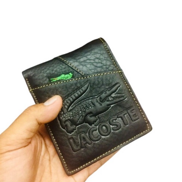 dompet lipat pria bahan kulit asli motif cetak buaya #dompet #dompetpria #dompetlipat #dompetkulit