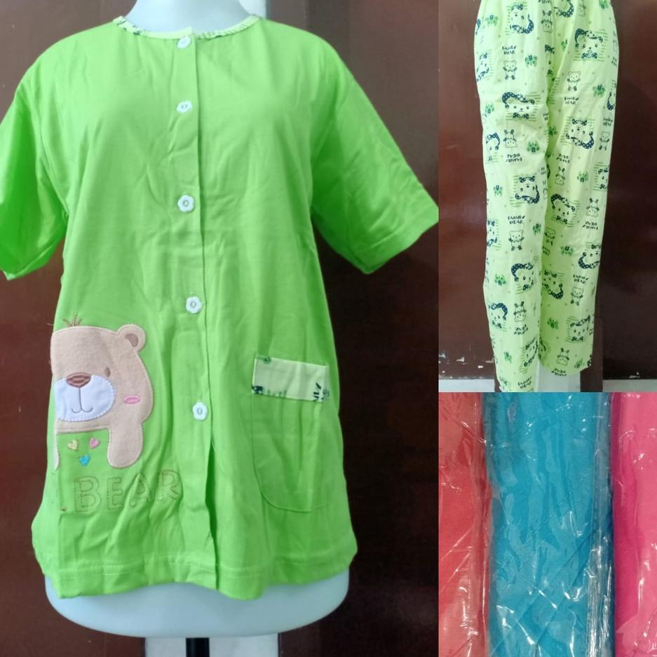 Babydoll CP AMRO Label MERAH Baby Doll Lengan Pendek Celana Panjang Baju Tidur Wanita