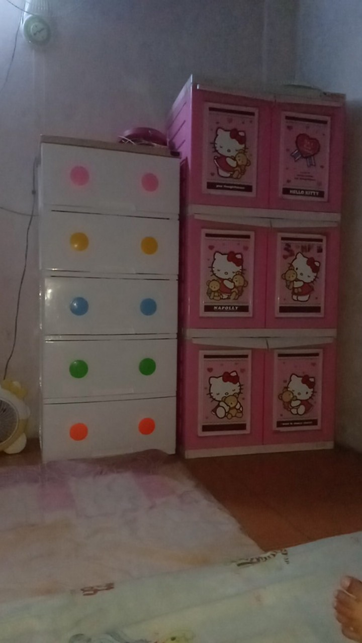 Rovega Trendy Susun 5 Lemari Laci Pakaian Baju Plastik Drawer Cabinet Container