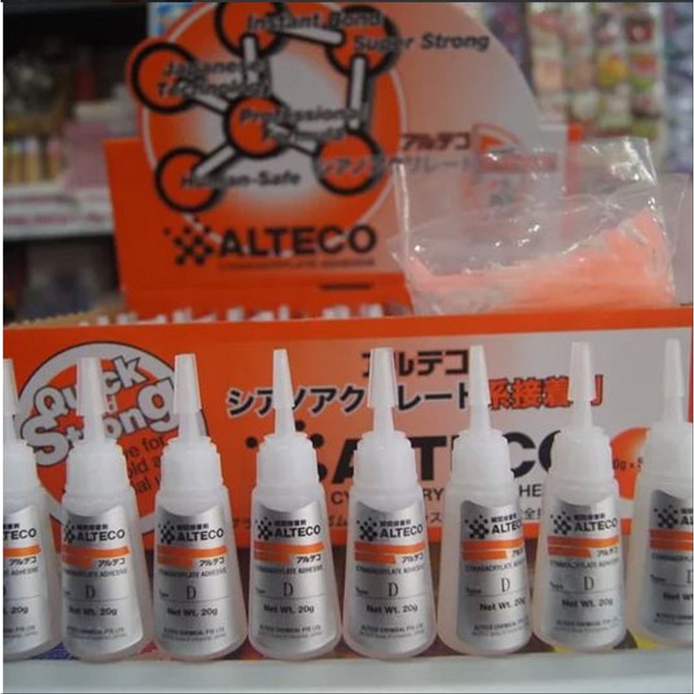 

ALTECO Lem D 20gr Instant Glue Power Glue Lem Mika JAPAN Murah