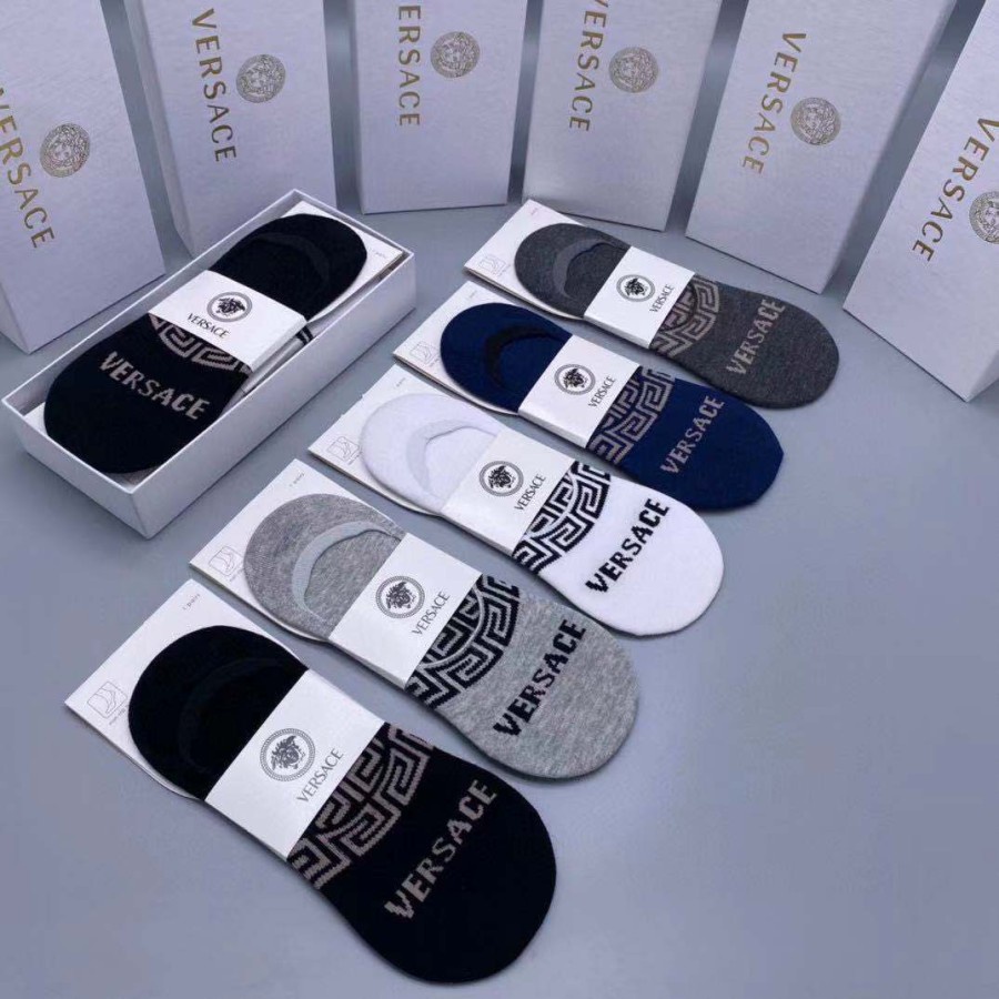 kaos kaki lv socks set premium quality all branded new p1shoes