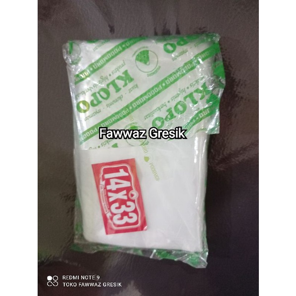 Plastik PE Klopo 14x33, Plastik PE 1kg, Plastik PE Es Batu 14x33 Plastik Gula