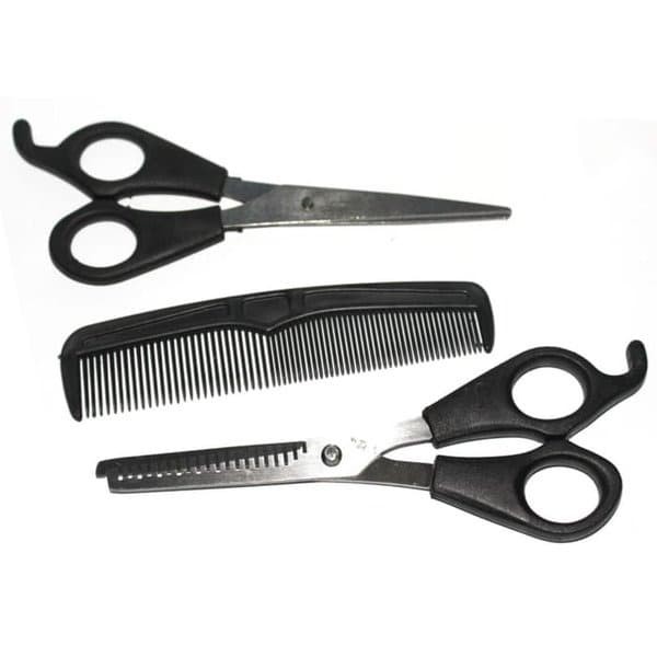 Gunting Rambut Set 3pcs gunting sisir silet dan gunting sasak