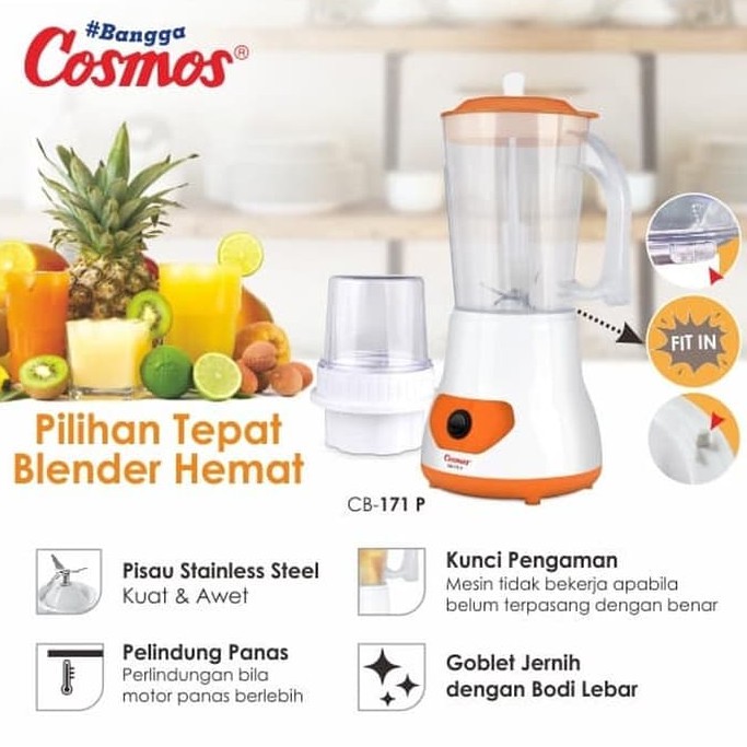 Cosmos Blender Plastik 2 in 1 - CB171P