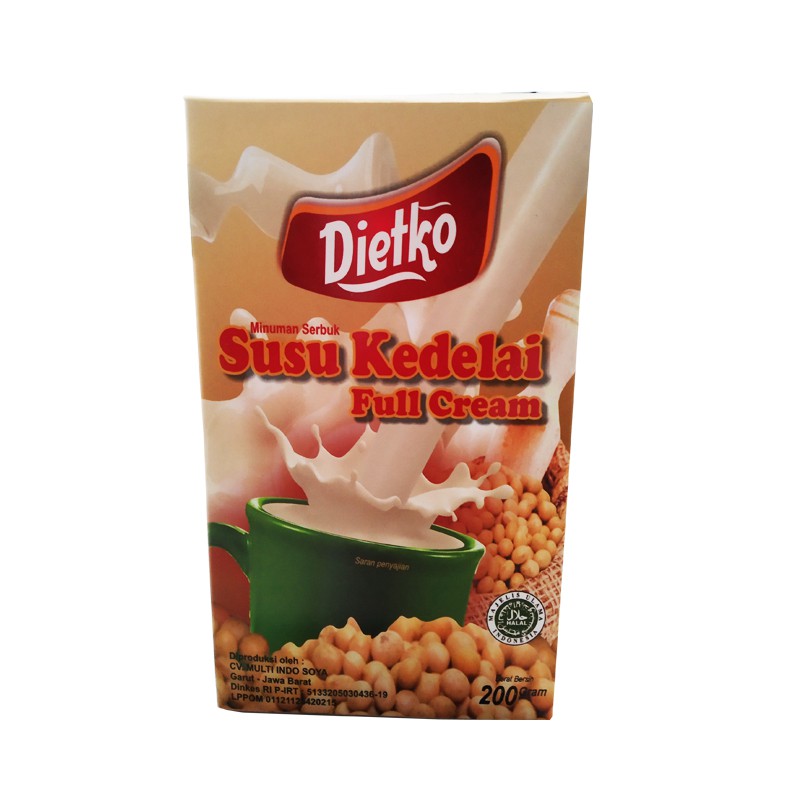 

Dietko Minuman Serbuk SUSU KEDELAI Full Cream - 200gr