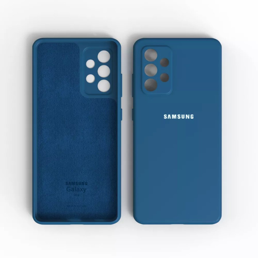 SAMSUNG A03 A32 4G A52S 5G A52 A52 5G A72 A72 5G CASE SILKY BLUDRU SOFTCASE LOGO SILIKON WARNA KARET FINISH MATTE CASING COVER