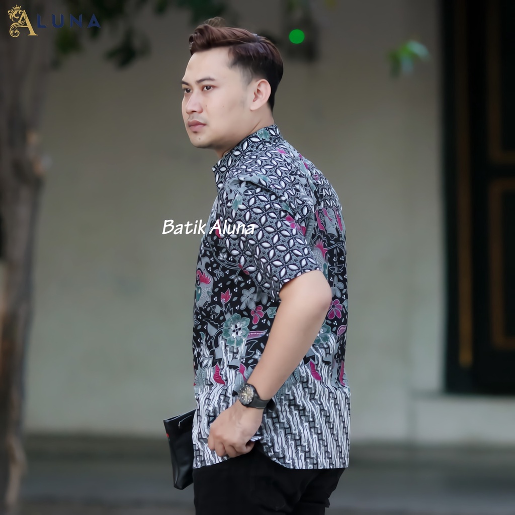 TERLARIS.!! BAJU BATIK PRIA LENGAN PENDEK KEMEJA BATIK PRIA KEREN MODERN BATIK COWOK KEKINIAN PD 020