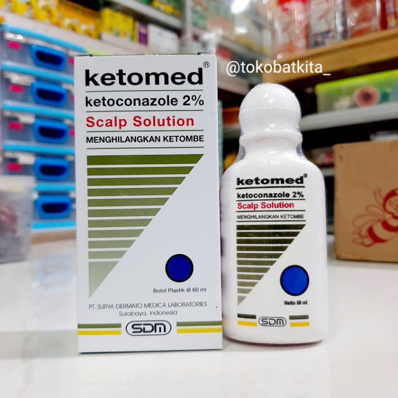 [SHAMPO ANTI KETOMBE] KETOMED 60ML SS / GATEL GATAL KETOMBE BESAR KECIL / PENGOBATAN KULIT KEPALA JA