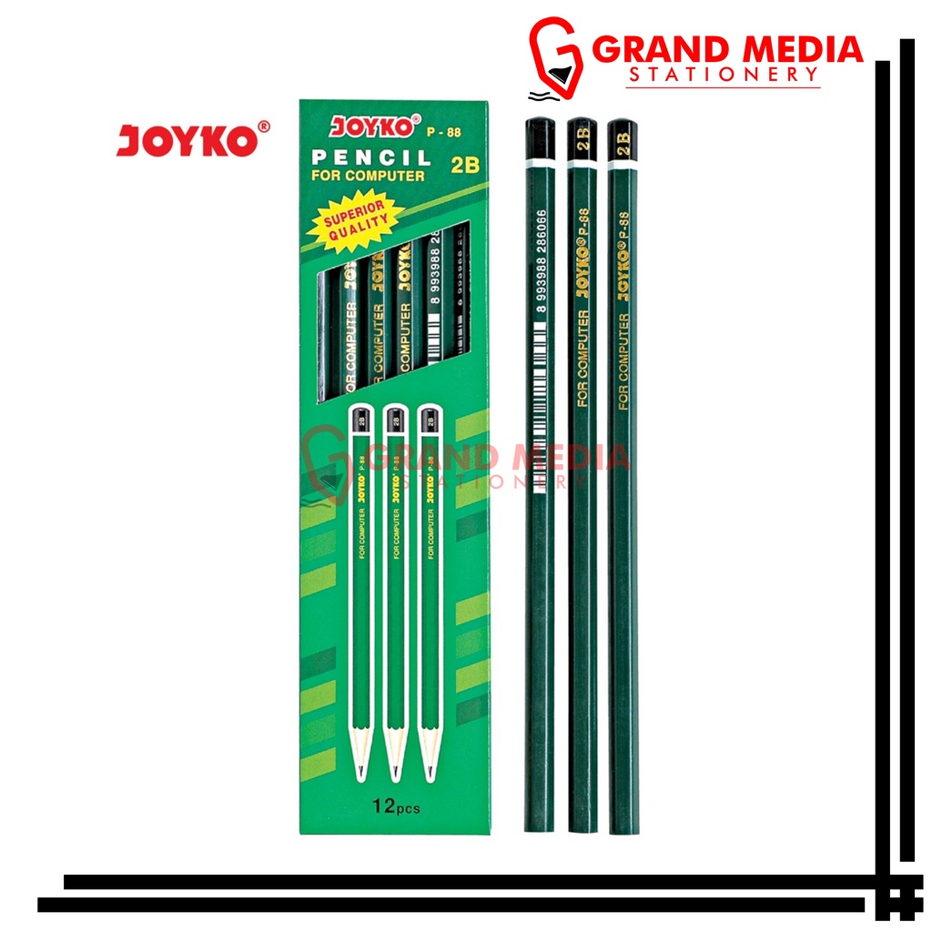 

[GRAND MEDIA] PENCIL / PENSIL 2B JOYKO P-88 / 1PCS